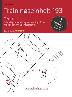 cover image of Schnelligkeitstraining für den Angriff durch Wurfserien mit Sprintelementen (TE 193)
